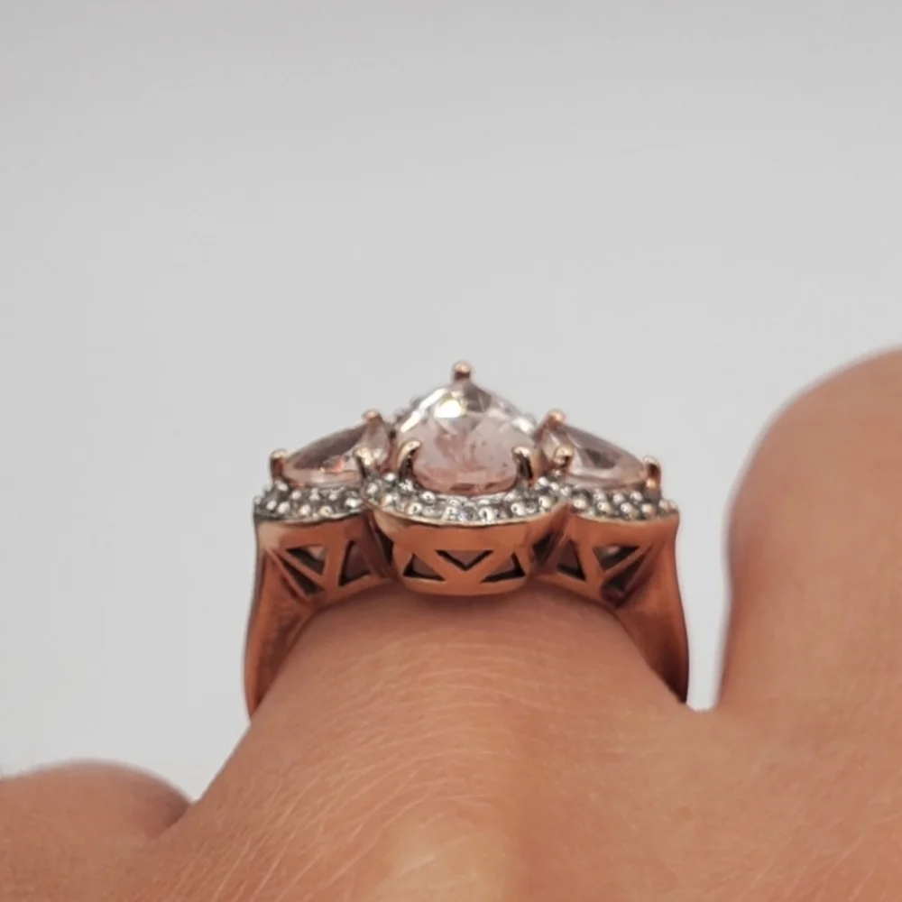 10k Rose Gold Morganite Ring